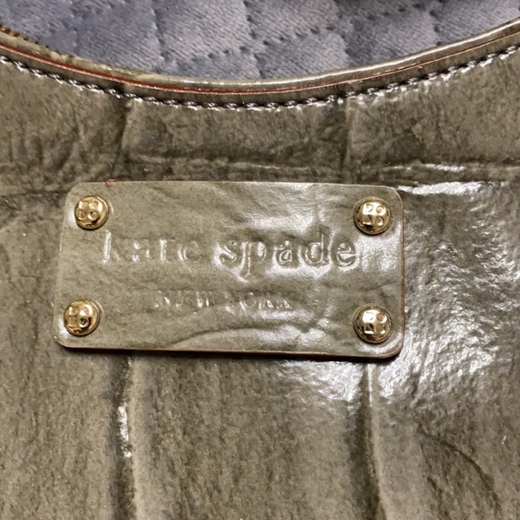 kate spade grey patent leather shoulder bag - Picture 3 of 4